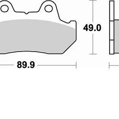 Braking SM1 Brake Pads #654SM1 for Honda CN250 Helix 1987/1992-1998