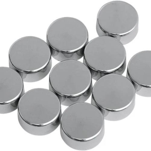 DS 7/16" Hex Bolt/Nut Covers Chrome 10-Pack