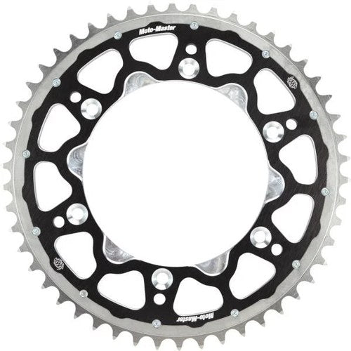 Moto-Master 520 Fusion Dual Ring Rear Sprocket 52T Black/Silver #62.005.32.52