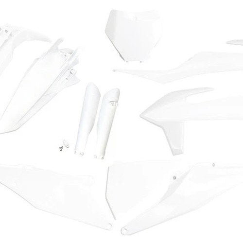 UFO Complete Plastics Kit White #KTKIT522F-042 KTM