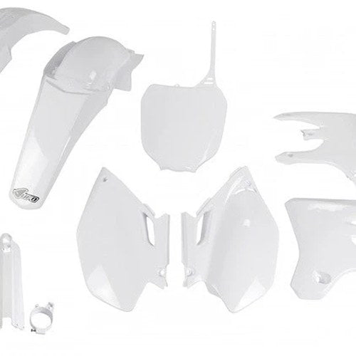 UFO Complete Plastics Kit White for Yamaha YZ450F/YZ250F 4-Stroke 2003-2004
