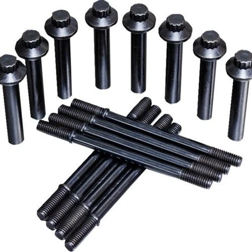 S&S Cylinder Stud/Headbolt Kit Black 8-Pack #900-1176 Harley Davidson