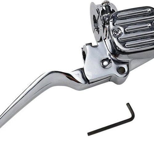 DS Cut-Down Brake Master Cylinder for Dual Disc Brakes Chrome Harley Davidson