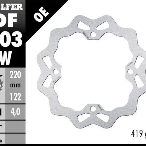 Galfer Wave Rotor Rear #DF003W fits Honda CR500R/CR250R 2-Stroke/CR125R