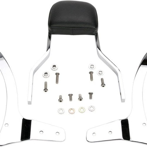 Cobra Short Sissy Bar Square Chrome #02-5740 for Yamaha V-Star 1100 2000-2009