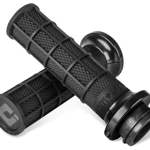 Odi Hart-Luck Signature V-Twin Lock-On Grips Black/Black #V31HTW-BB-B