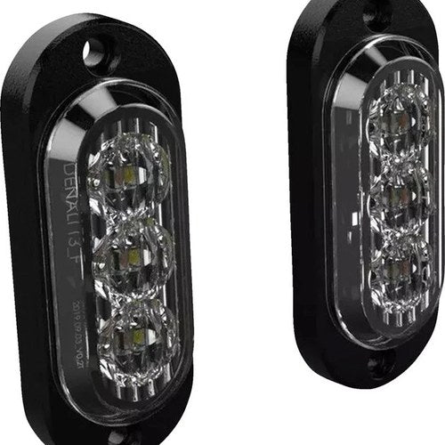 Denali T3 Modular Switchback LED Signal Pods with Red/Amber Lights