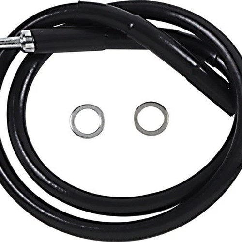 DS Black Vinyl Front Upper ABS Brake Line Kit 27-1/2" +6" Black #212104