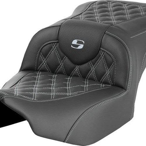 Saddlemen RoadSofa LS Seat Silver Stitch Harley Davidson Road Glide/Street Glide