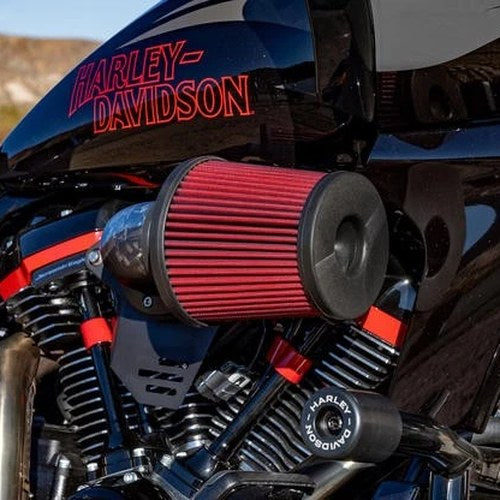 Vance & Hines VO2 Falcon Air Cleaner Kit Carbon/Red Filter 41108 Harley Davidson
