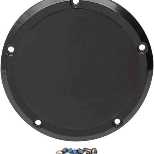 Drag Specialties Derby Cover 5-Hole Gloss Black Harley Davidson