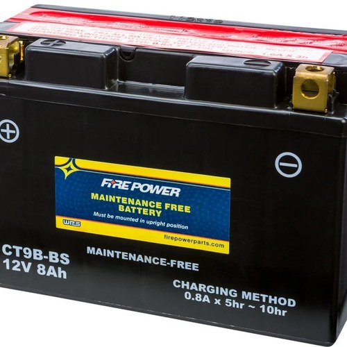Wps Fire Power CT9B-BS Maintenance Free Battery #CT9B-BS Yamaha YP400 Majesty