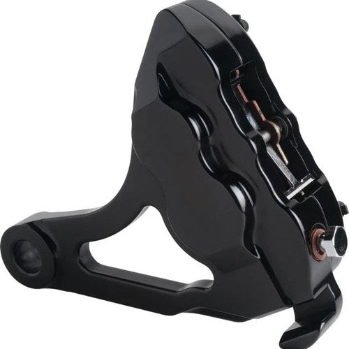 Hawg Halters 4-Piston Brake Caliper With Bracket Rear Black #RKDGAB536
