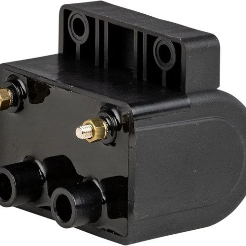 HardDrive Dual Fire Ignition Coil With Front Posts 12V 4 Ohm #10-2028