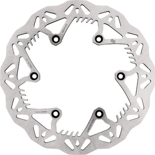 GBrakes Solid Wave Brake Rotor 240mm Rear Silver #GBD9036X for Yamaha