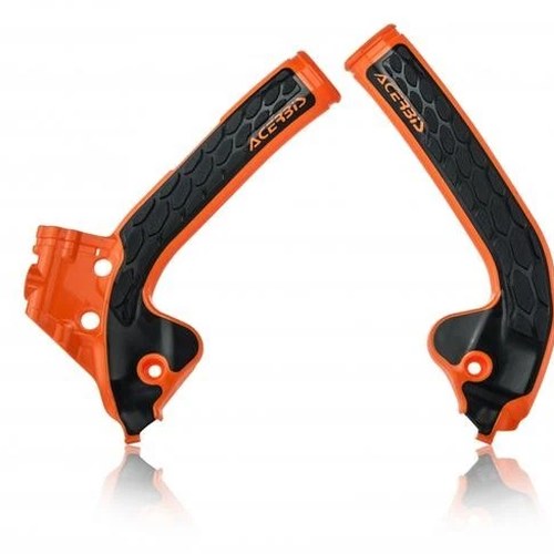 Acerbis X-Grip Frame Guards Orange/Black #2686045225 Husqvarna/KTM/Gas