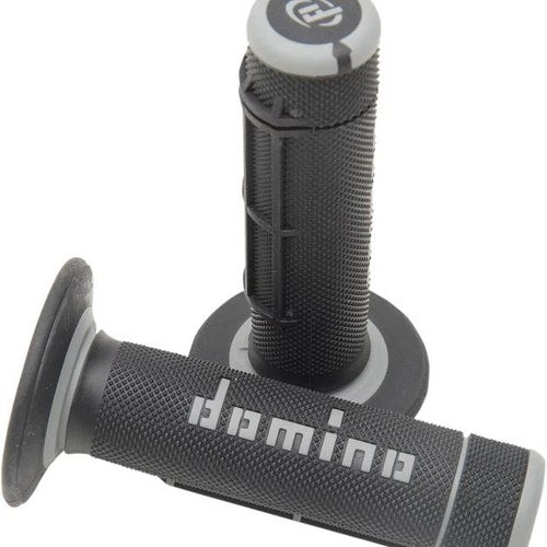 G2 Domino Dually 1/2 Waffle Grips Black/Grey