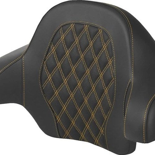 Saddlemen LS Tour-Pak Backrest Pad Gold Stitch #285060 Harley Davidson