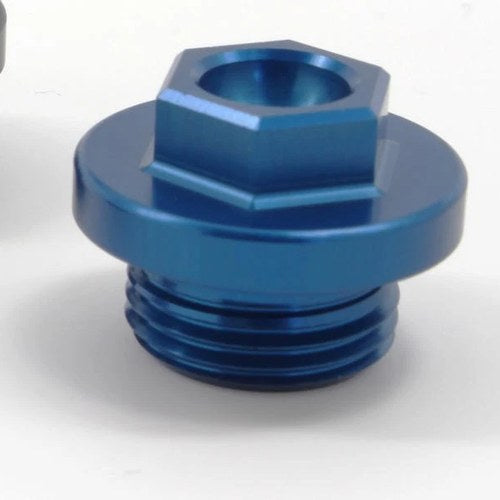 Works Connection Oil Fill Plug Aluminum Blue #24-191 fits Kawasaki/Suzuki