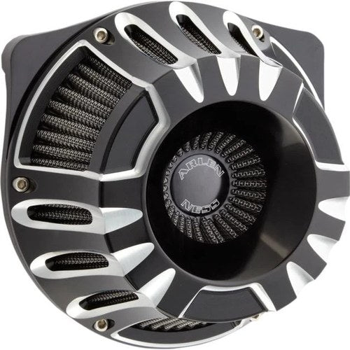 Arlen Ness Deep Cut Inverted Air Cleaner Kit Black #18-927 Harley Davidson