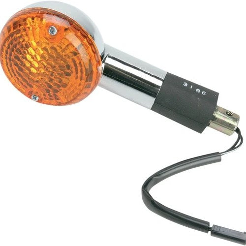 K&S DOT Turn Signal S/F Rear Chrome Amber Fits Suzuki VL1500 Intruder LC 98-01
