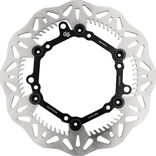 GBrakes Floating Wave Brake Rotor 260mm Front Black #GBD9035X