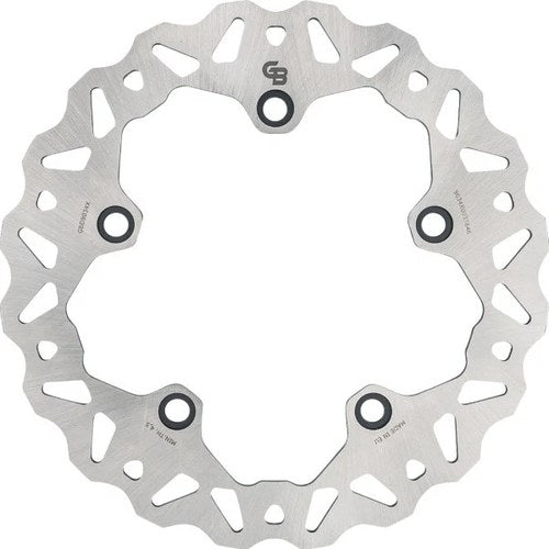 GBrakes Solid Wave Brake Rotor 265mm Rear Silver #GBD9034X BMW/Husqvarna
