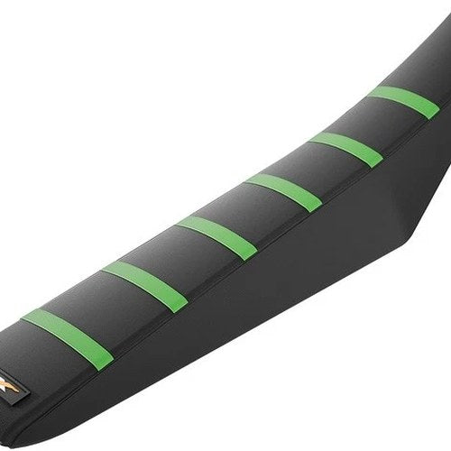 Rfx Pro Series Ribbed Seat Cover Black/Green for Kawasaki KX85/KX80