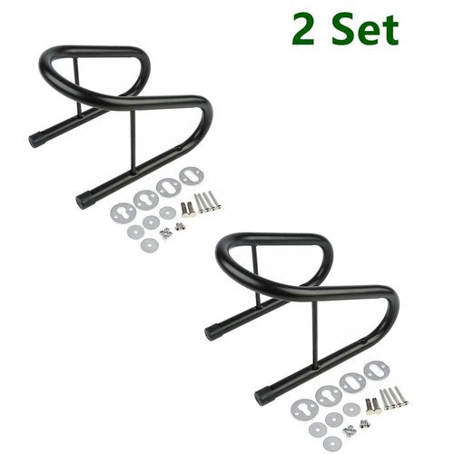 2 Set 6.5" Steel Tire Wheel Removable Wheel Chock with Quick Release Hardwares