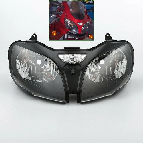 Front Headlight Assembly Lamp Fit For Kawasaki Ninja ZX6R 2000-2002 ZZR600 05-08