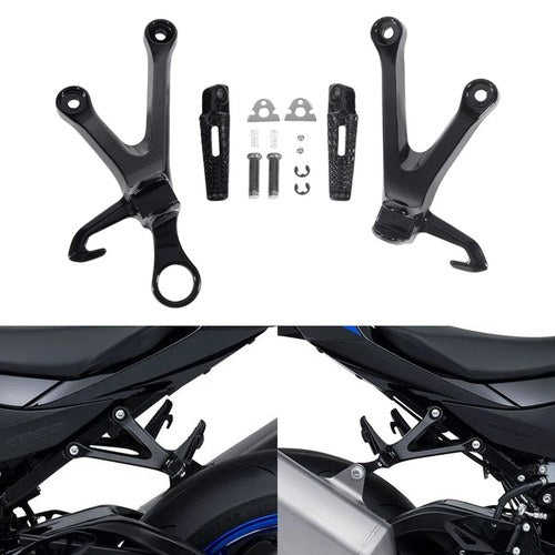 Rear Foot Pegs Passenger Footrest Bracket Set Fit For Suzuki GSX-R1000 2017-2025
