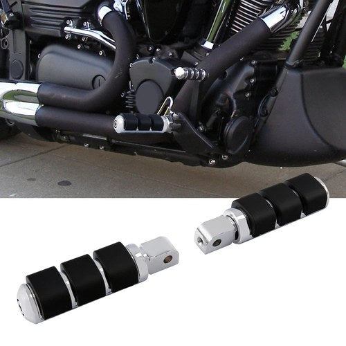 Driver Footrest Pegs Fit For Yamaha Road Star XV1700 Warrior 99-06