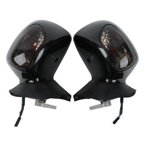 Black Rearview Mirrors & Turn Signal Fit For Honda Goldwing GL1800 GL 2001-2017