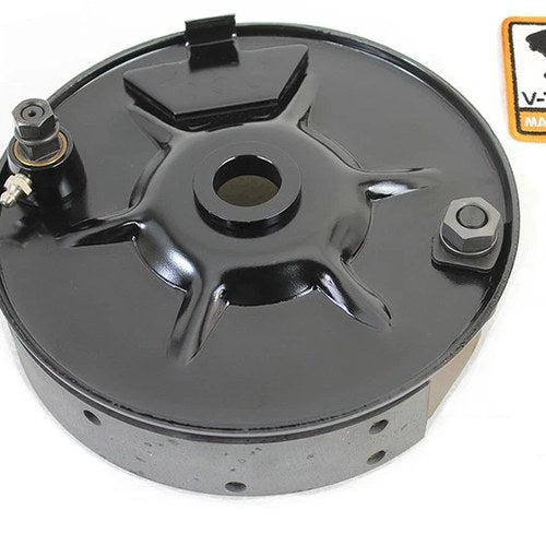 Rear Mechanical Brake Backing Plate Kit Black for Harley-Davidson