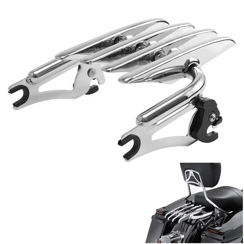 Detachable Stealth Luggage Rack Fit For Harley Touring Street Road Glide 09-25