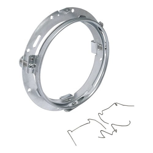 7" Led Headlight Bracket Fit for Harley Davidson Motorcycle Chrome Round Ring