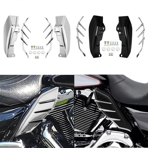 Mid-Frame Air Deflector W/ Trim Fit for Harley Touring Road Glide King 2009-23