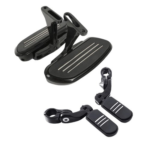 Passenger Footboard & 1-1/4'' Foot Pegs Fit For Harley Street Road Glide 93-22