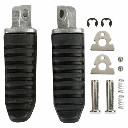 Black Passenger Footrest Foot Pegs Fit For Suzuki GSX1300R Hayabusa 2008-2012