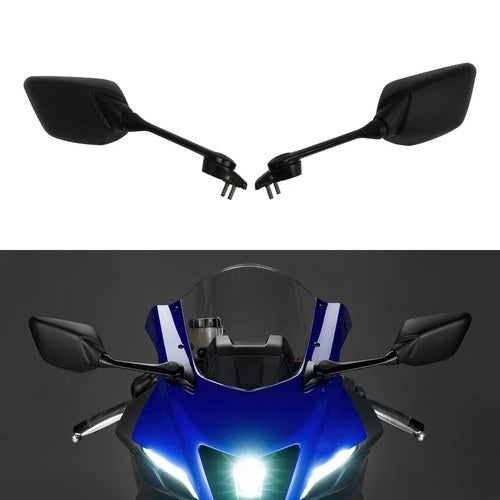Black Left & Right Side Rear View Mirrors Fit For Yamaha YZF-R7 YZFR7 2021-2025