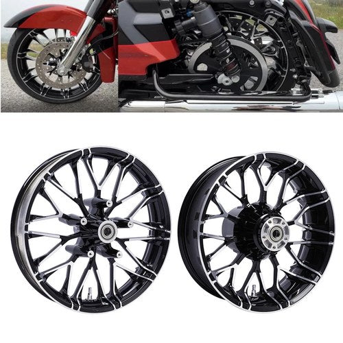 19" Front & 18'' Rear Wheel Rim Fit For Harley Road Street Glide 2009-23 W/ ABS