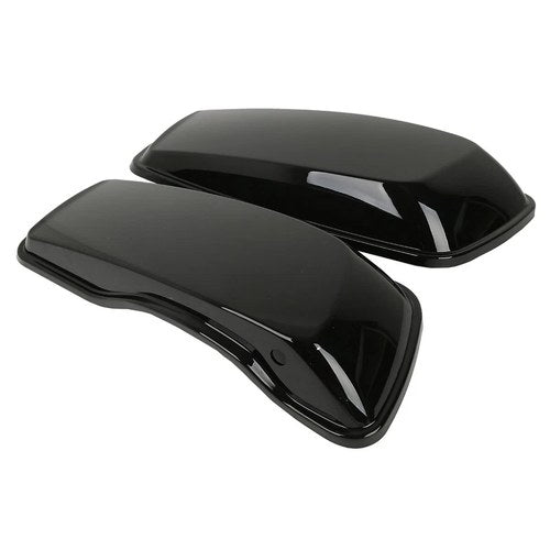 Vivid Black Saddlebag Speaker Lids Fit For Harley Electra Glide Road King 14-Up
