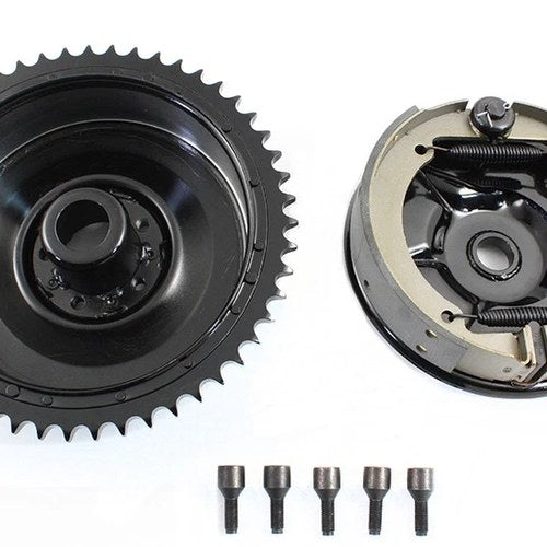 Rear Mechanical Brake Drum Kit Black for Harley-Davidson