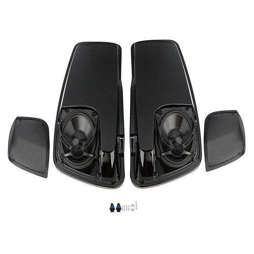 Saddlebag Lids w/ 5.7'' Speakers Fit For Harley Touring Road King Glide 14-24