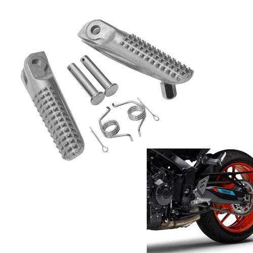 Rider Driver Foot Pegs Footrests Fit For Yamaha MT09 21-2025 XSR900 YZF-R7 22-25
