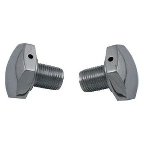 Chrome Fork Tube Caps Vented for Harley-Davidson