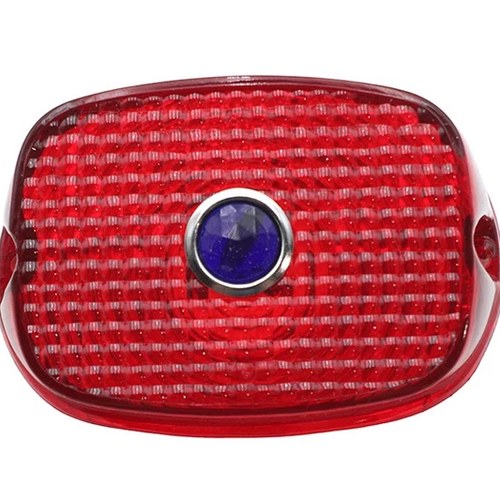 Tail Lamp Lens Red with Blue Dot for Harley-Davidson