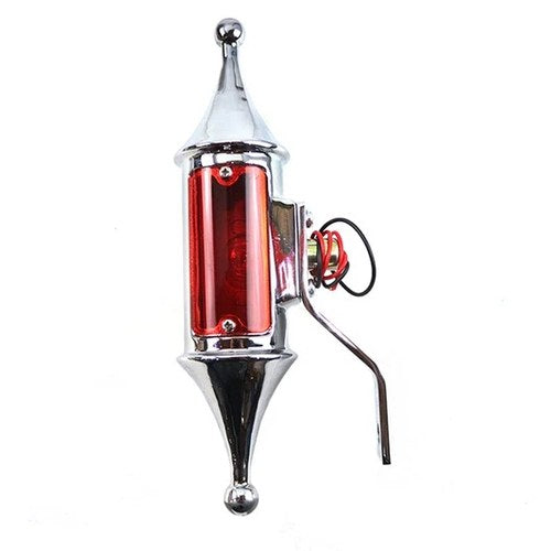 Finch Pawn Lamp Chrome Red Lens for Harley-Davidson