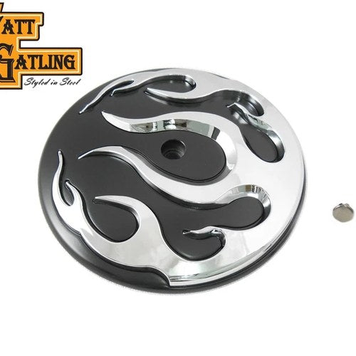 Wyatt Gatling Flame Air Cleaner Cover Insert for Harley-Davidson