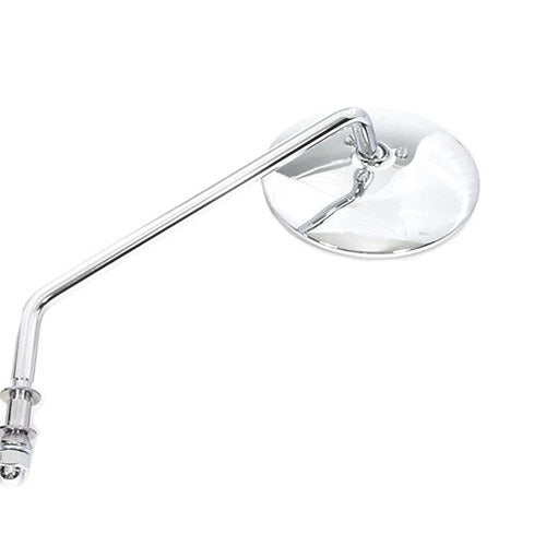Round Mirror Stainless Steel with Billet Stem for Harley-Davidson